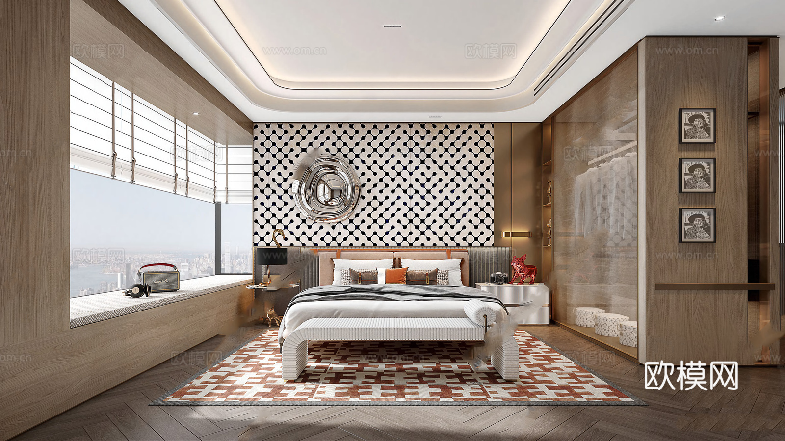 轻奢大平层 样板间 最新全套施工图 效果图合集cad施工图