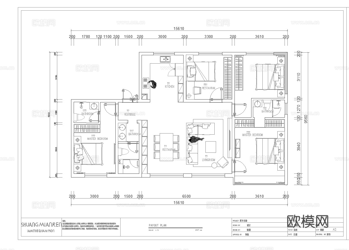 宋氏美学 样板间 最新全套施工图 效果图合集cad施工图cad施工图