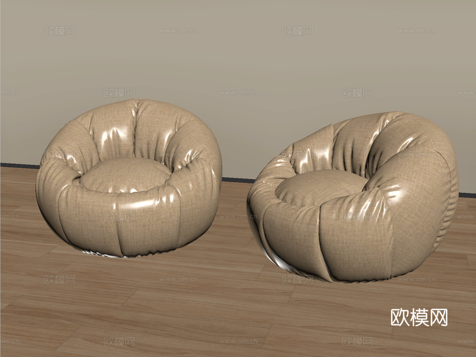 现代懒人沙发 单人沙发 休闲沙发su模型su模型