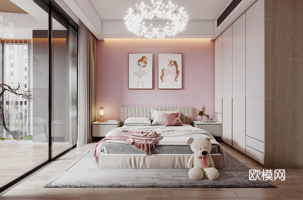 轻奢大平层 样板间 最新全套施工图 效果图合集cad施工图