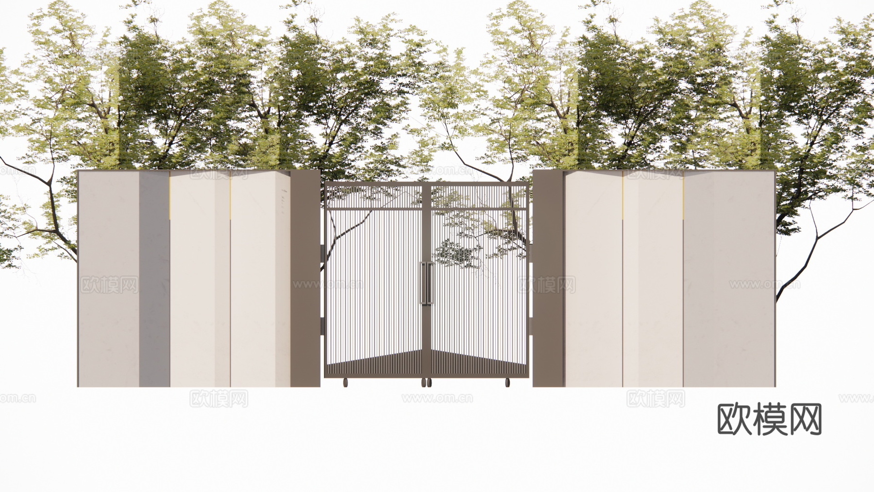 造景 水景 门 微景观 室内造景 屋顶花园 庭院门 庭院灯su模型