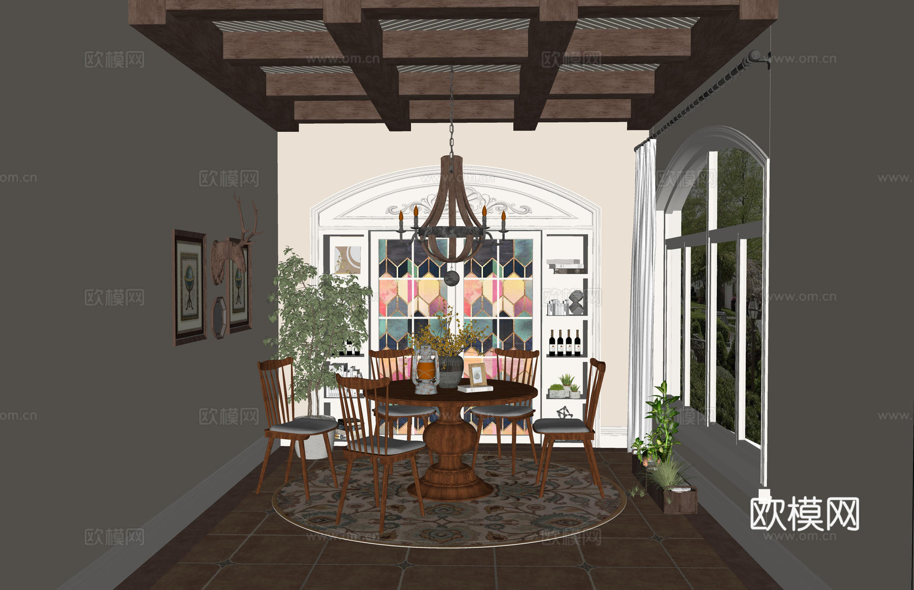 卧室 家装 阳台 客厅 门窗 茶室 厨房 卫生间 客餐厅 衣su模型