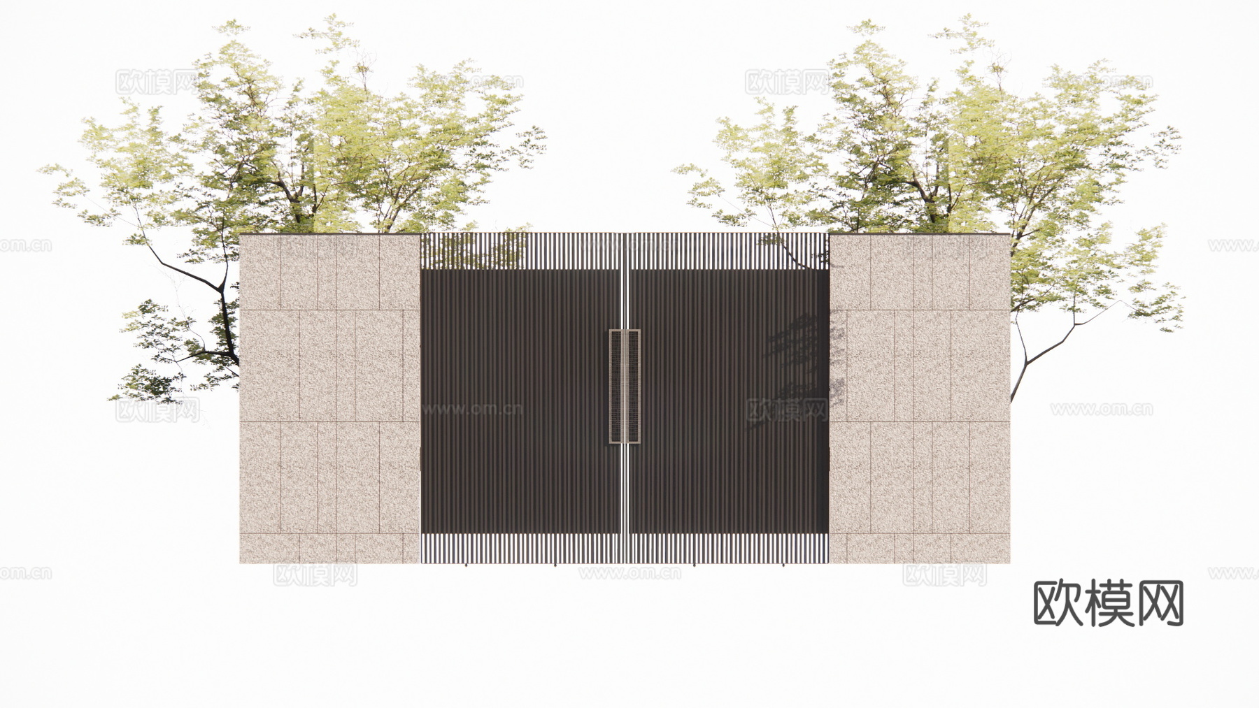 造景 水景 门 微景观 室内造景 屋顶花园 庭院门 庭院灯su模型