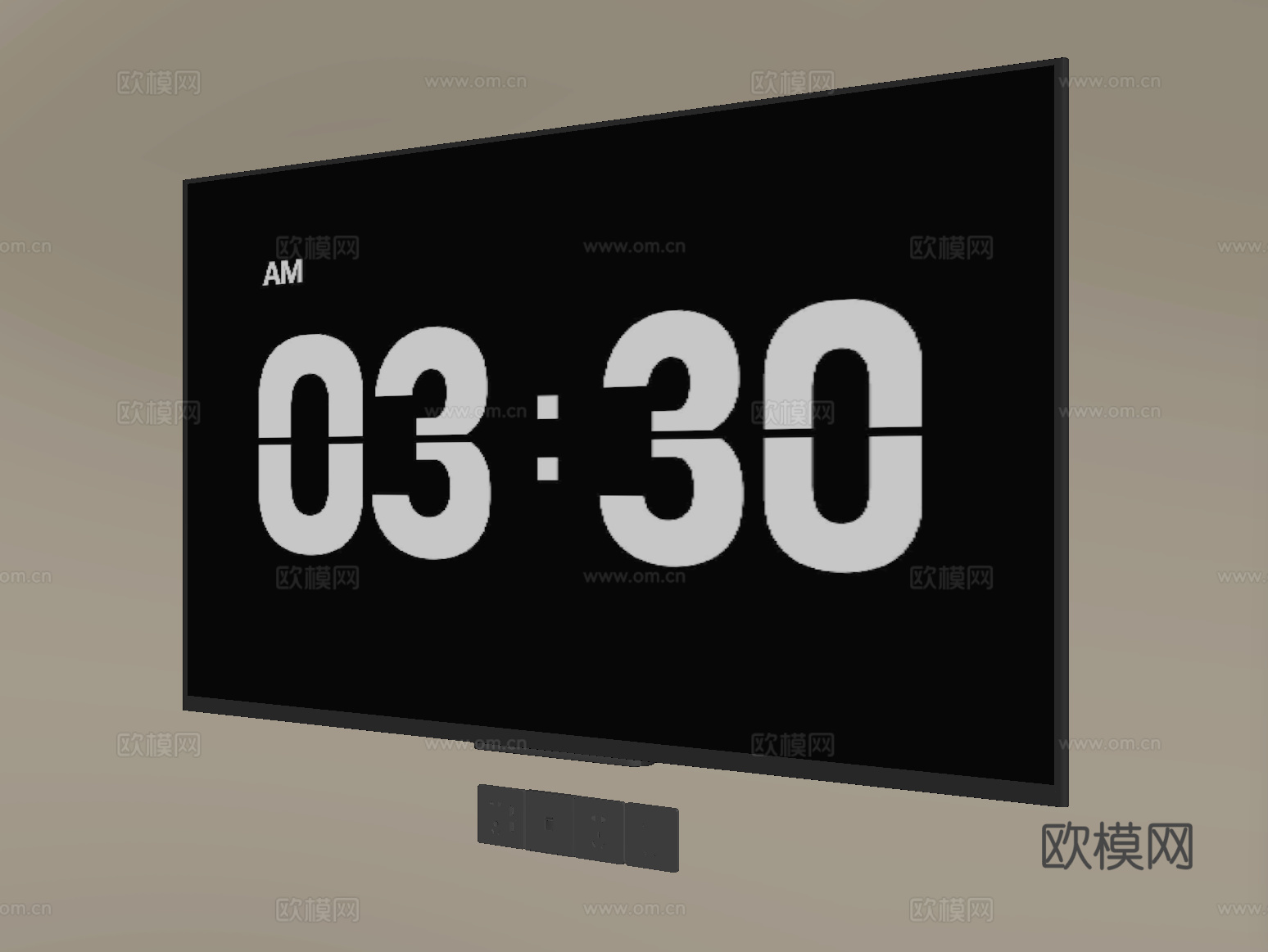 现代电视 液晶电视 大屏电视su模型下载（渲染图2）