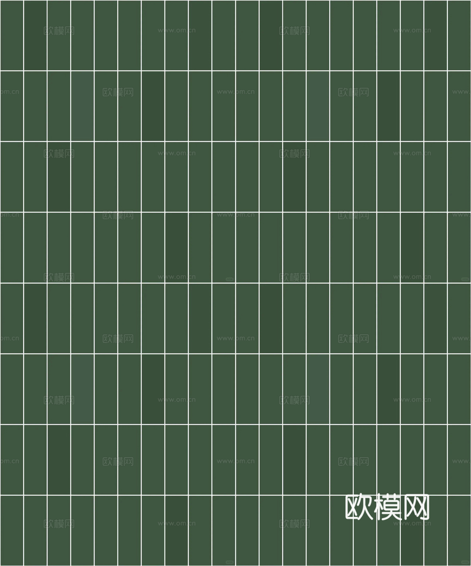 无缝小法绿色墙砖