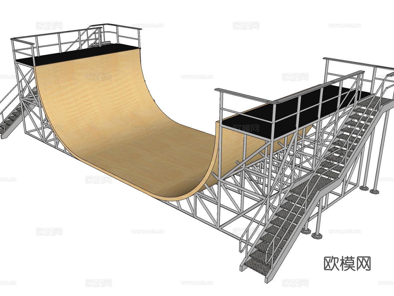 滑梯su模型