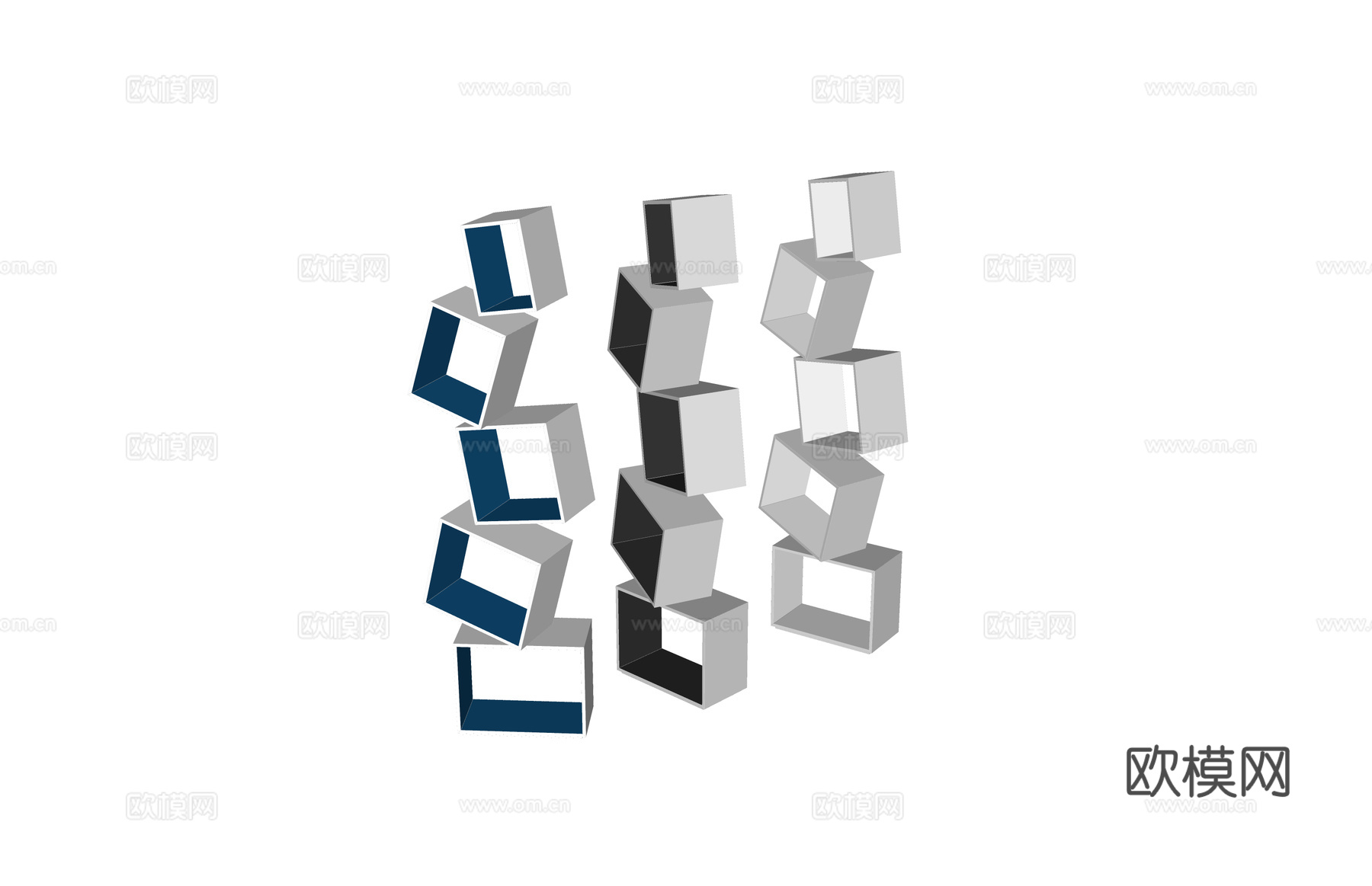 书柜 柜子 家具 书架 漫画 书籍 杂志 装饰柜su模型