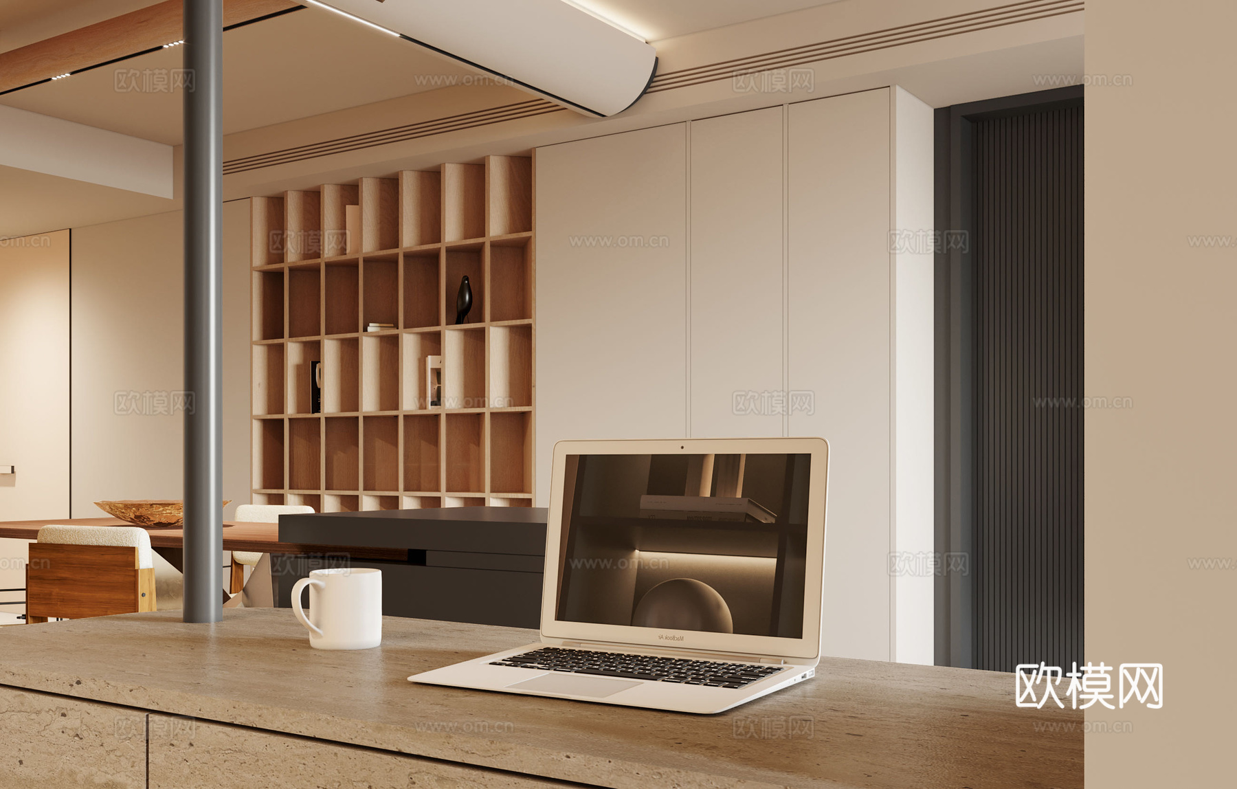 奶油风 样板间 最新全套施工图 效果图合集cad施工图