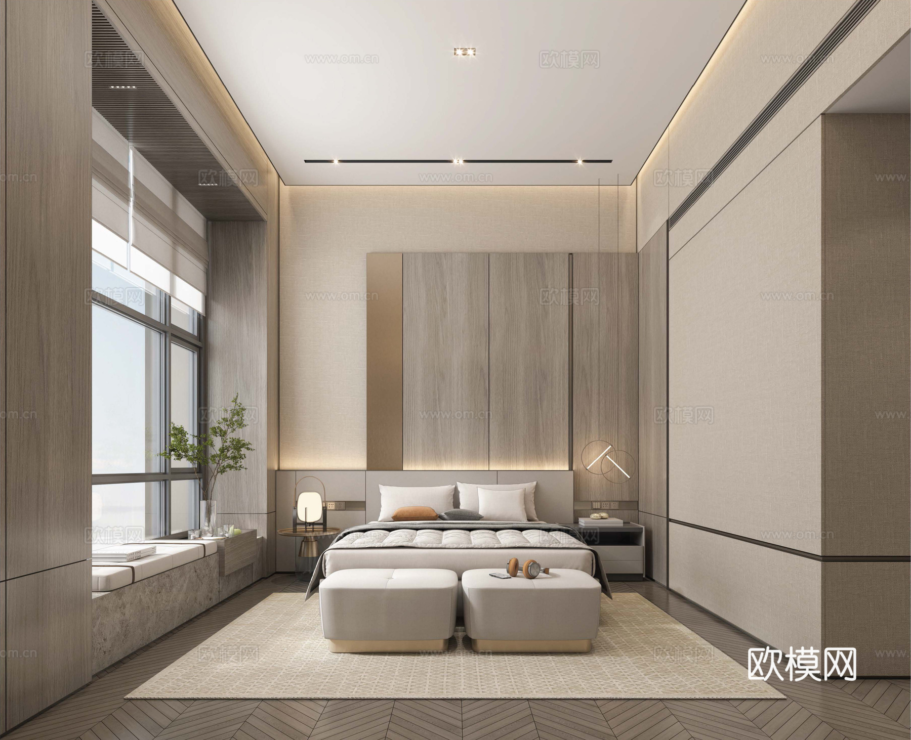 轻奢意式大平层 样板间 最新全套施工图 效果图合集cad施工图