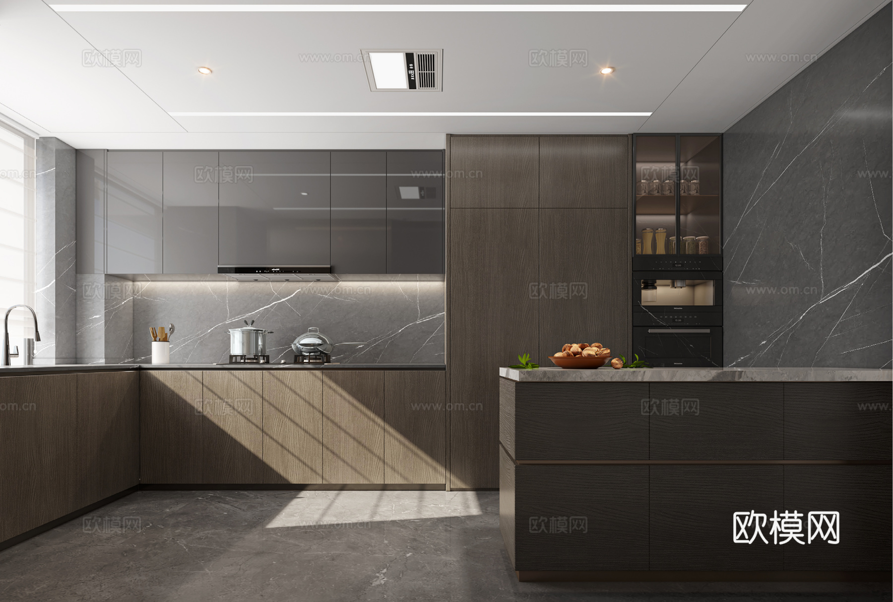 轻奢大平层 样板间 最新全套施工图 效果图合集cad施工图