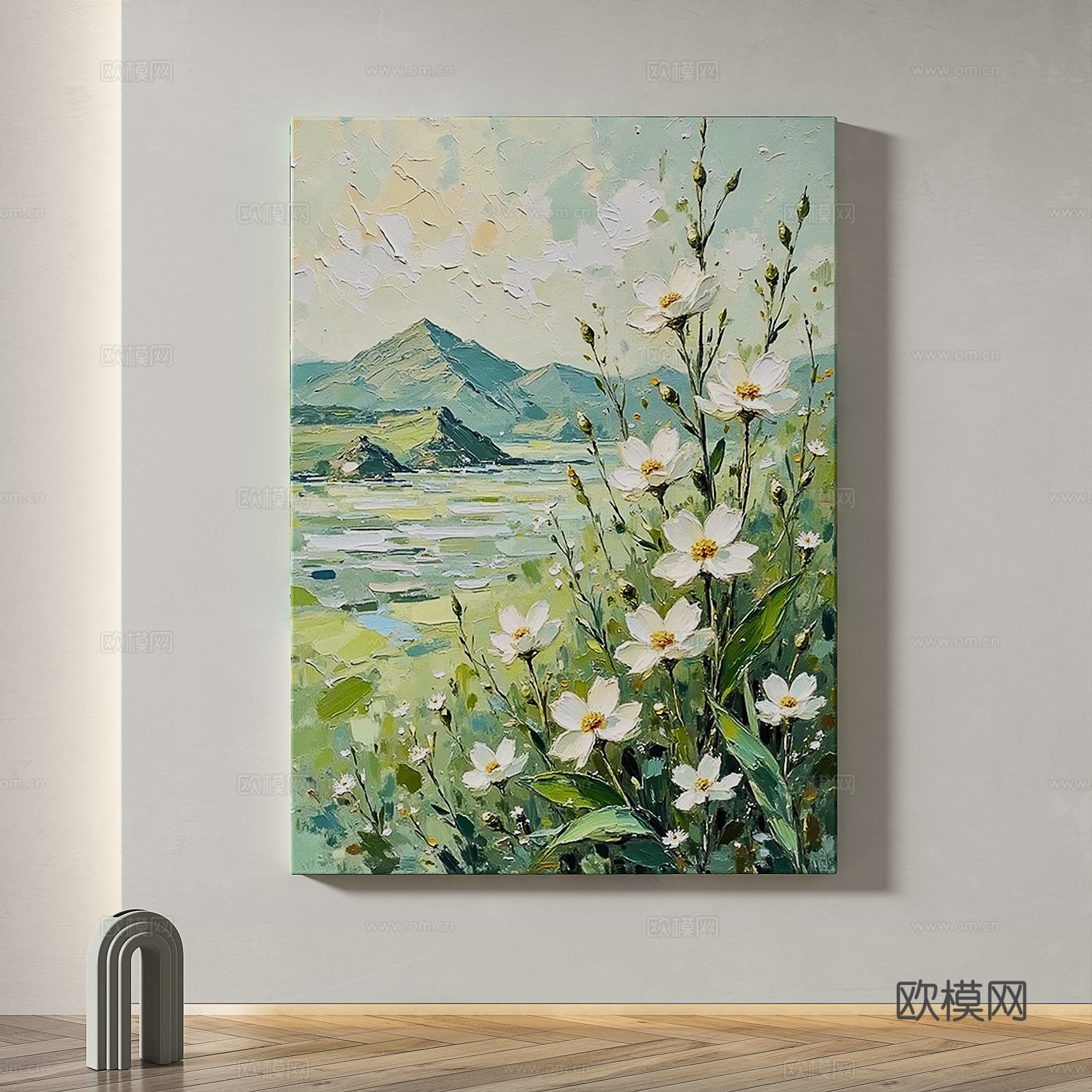 现代，轻奢，奶油，田园，装饰画3d模型下载