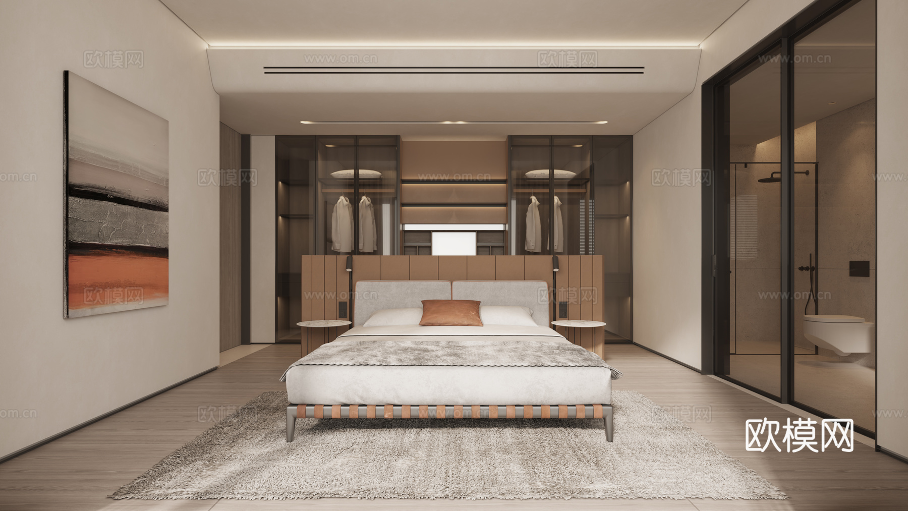 轻奢大平层 样板间 最新全套施工图 效果图合集cad施工图