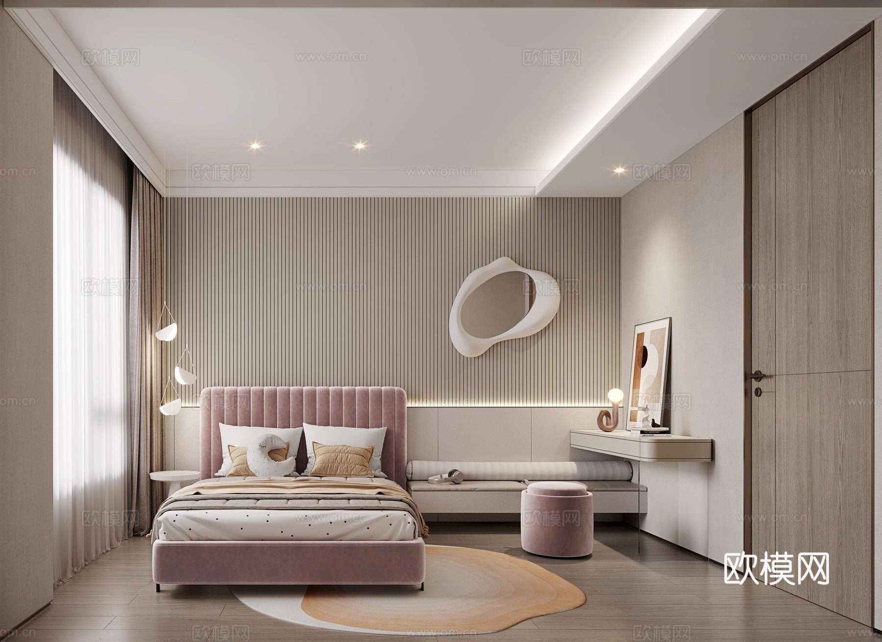 轻奢大平层 样板间 最新全套施工图 效果图合集cad施工图