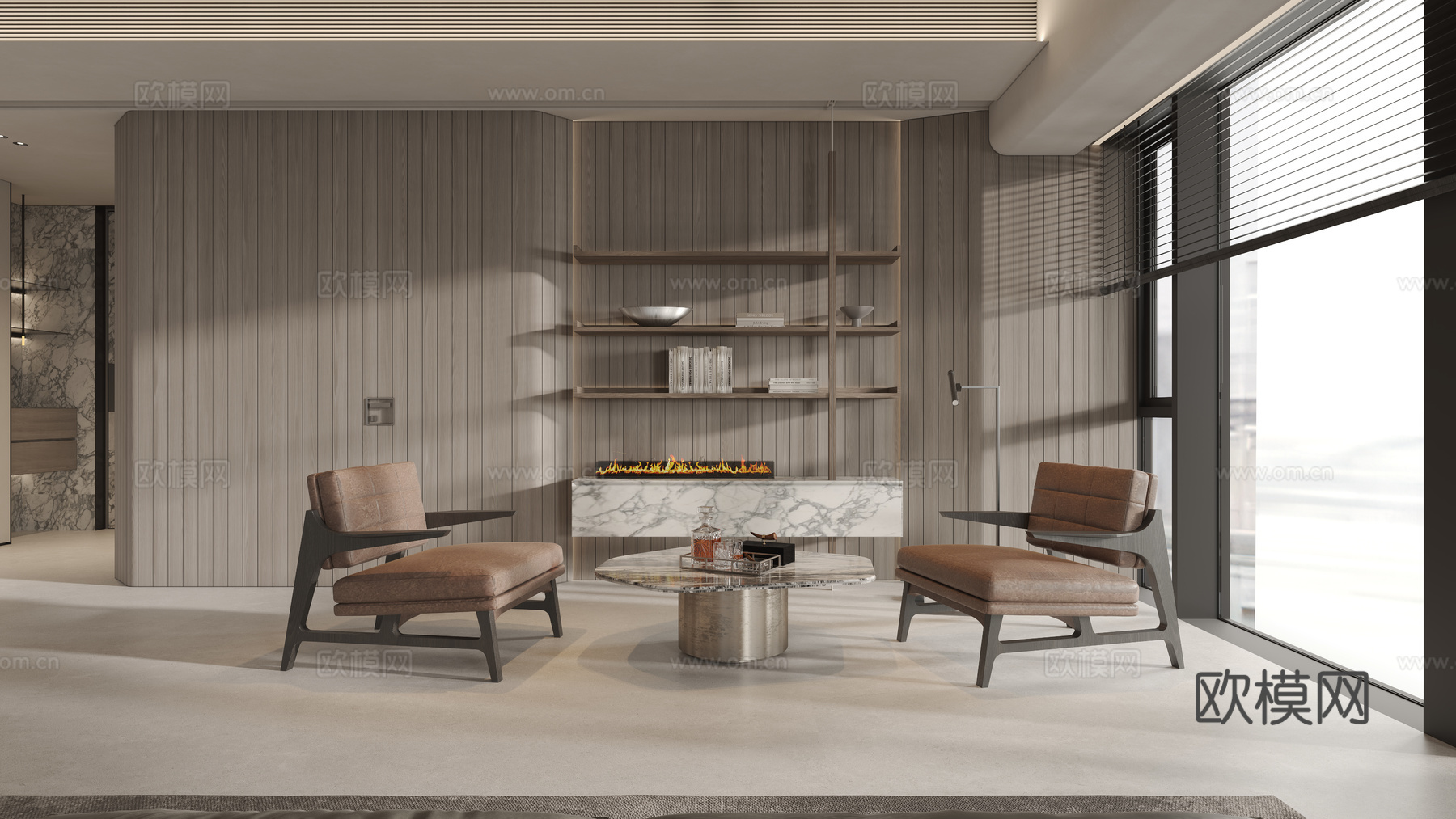 轻奢大平层 样板间 最新全套施工图 效果图合集cad施工图