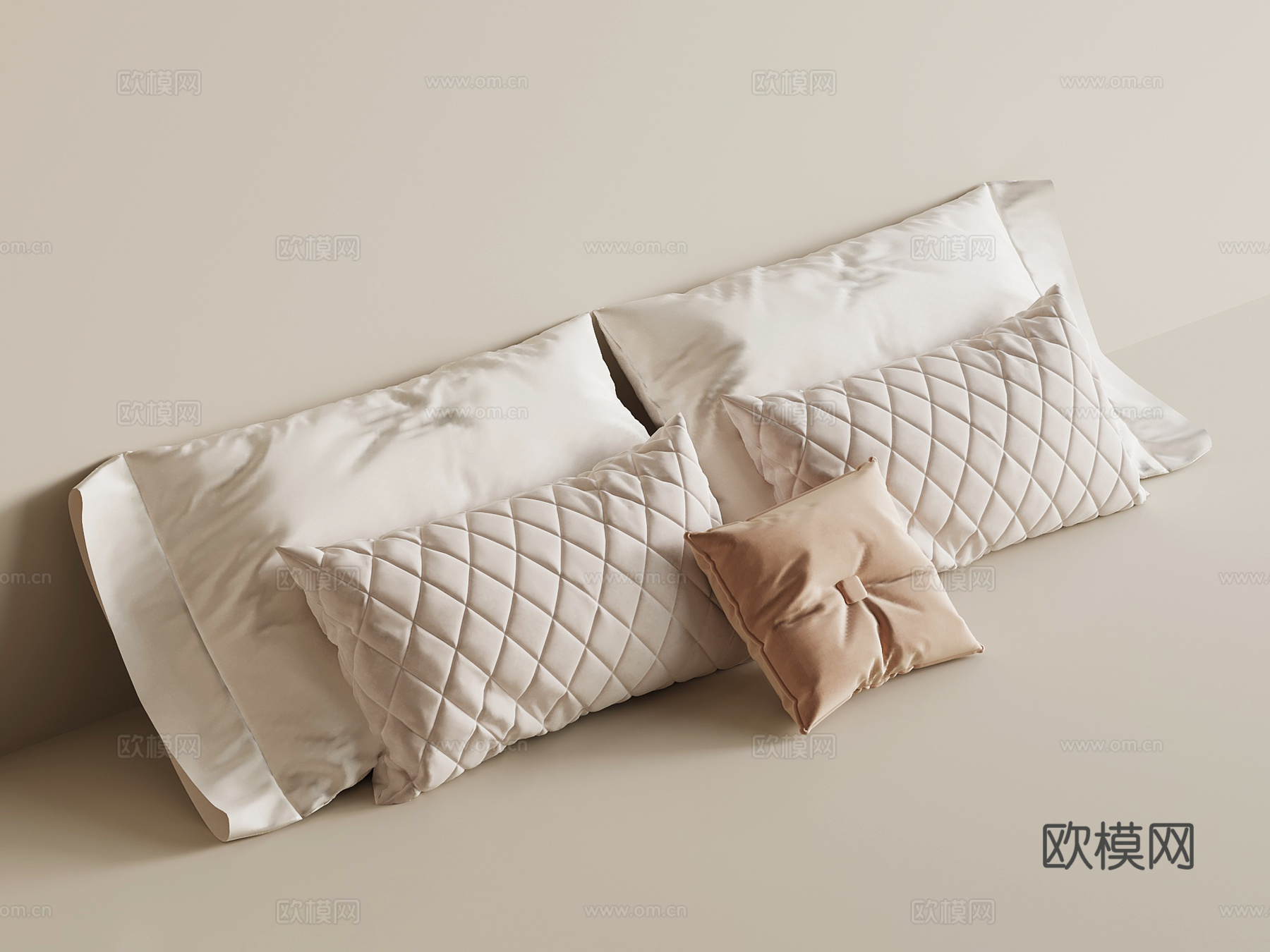 现代枕头 抱枕su模型
