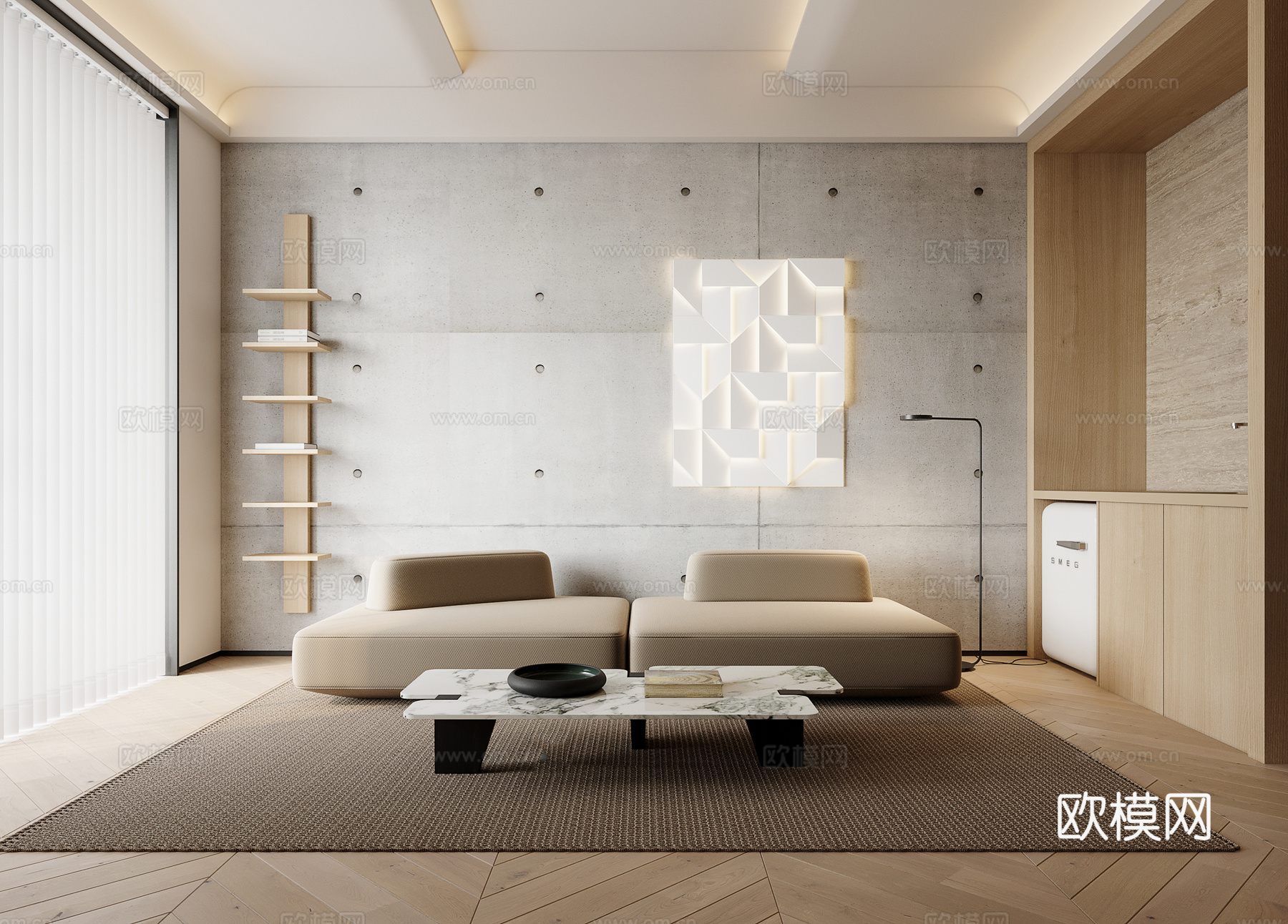 奶油风 样板间 最新全套施工图 效果图合集cad施工图