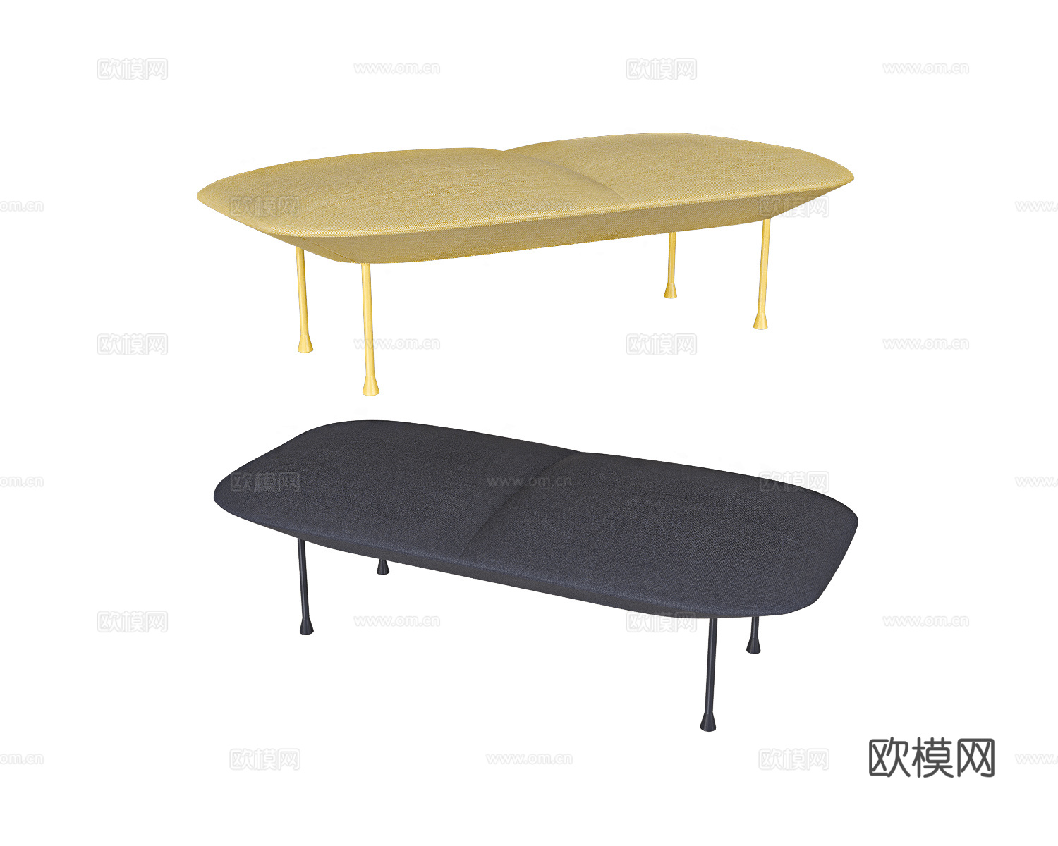 Muuto 沙发凳3d模型下载（渲染图2）