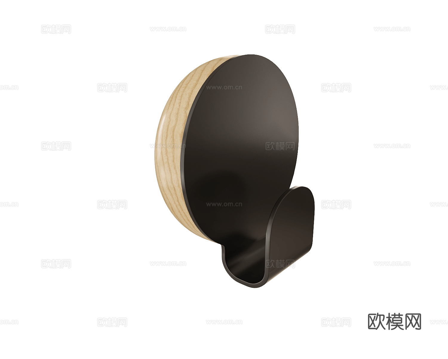 Woud 挂衣钩3d模型下载（渲染图1）