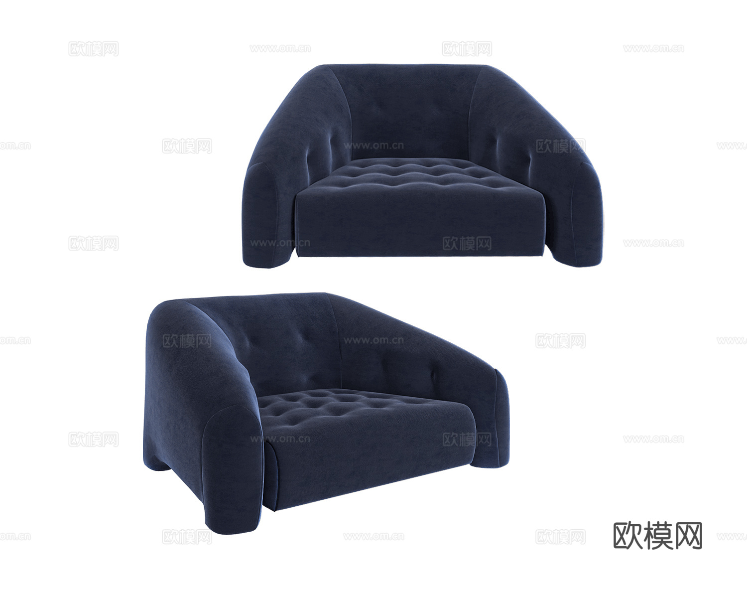 Ceccotti Collezioni 意式单人沙发3d模型下载