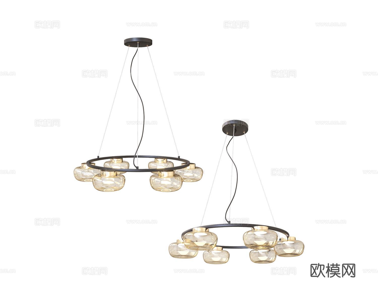 ZZOK 吊灯3d模型下载