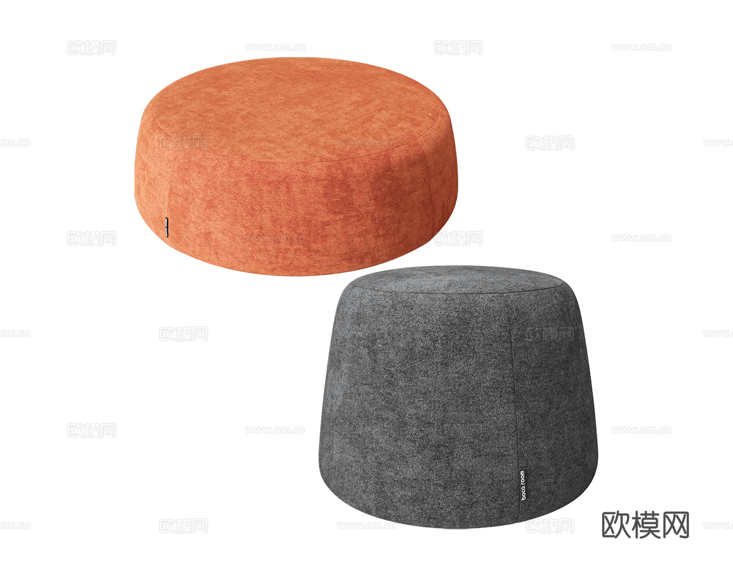 Boca Room 沙发凳3d模型下载