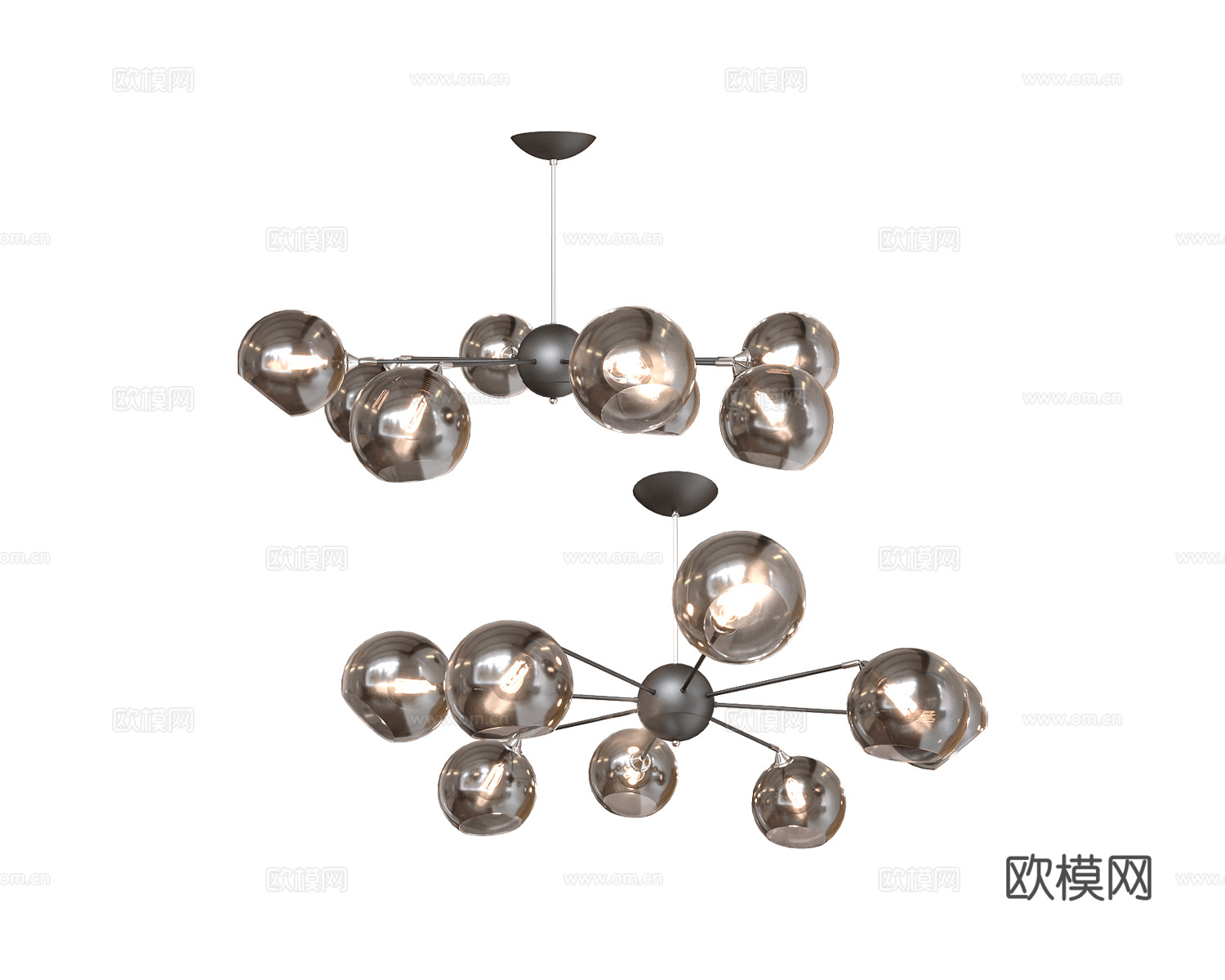 ZZOK 吊灯3d模型下载