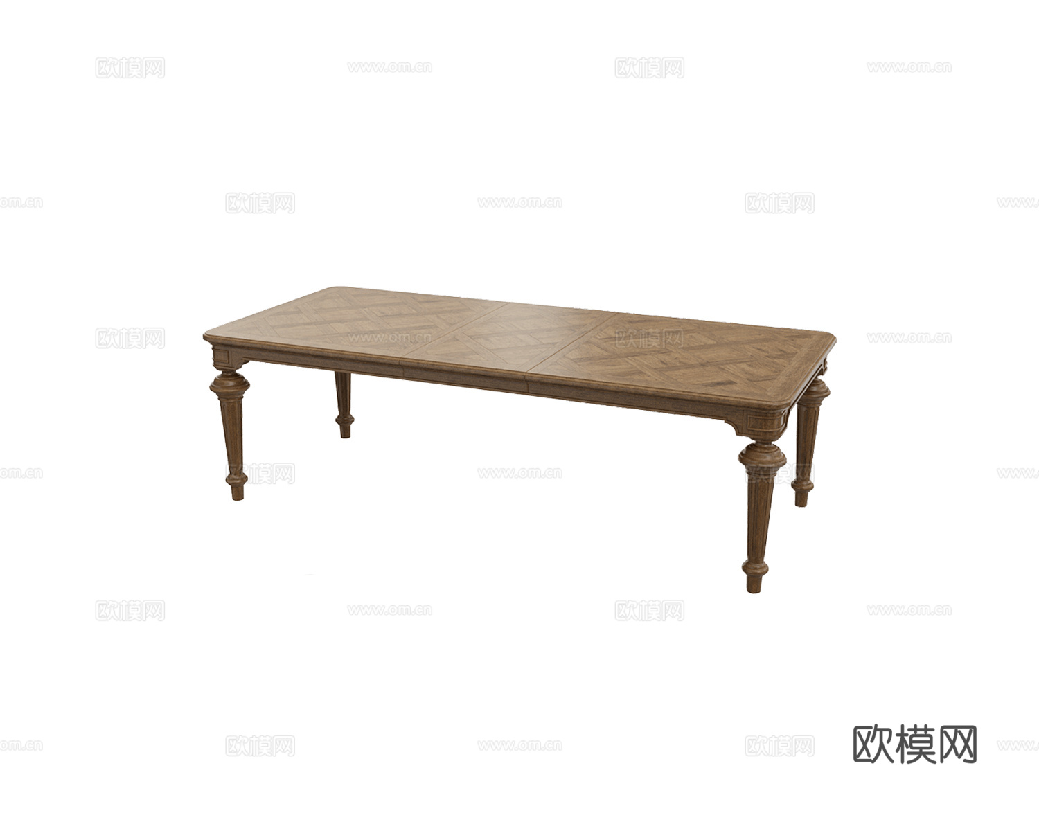 Full House 美式餐桌3d模型下载（渲染图3）
