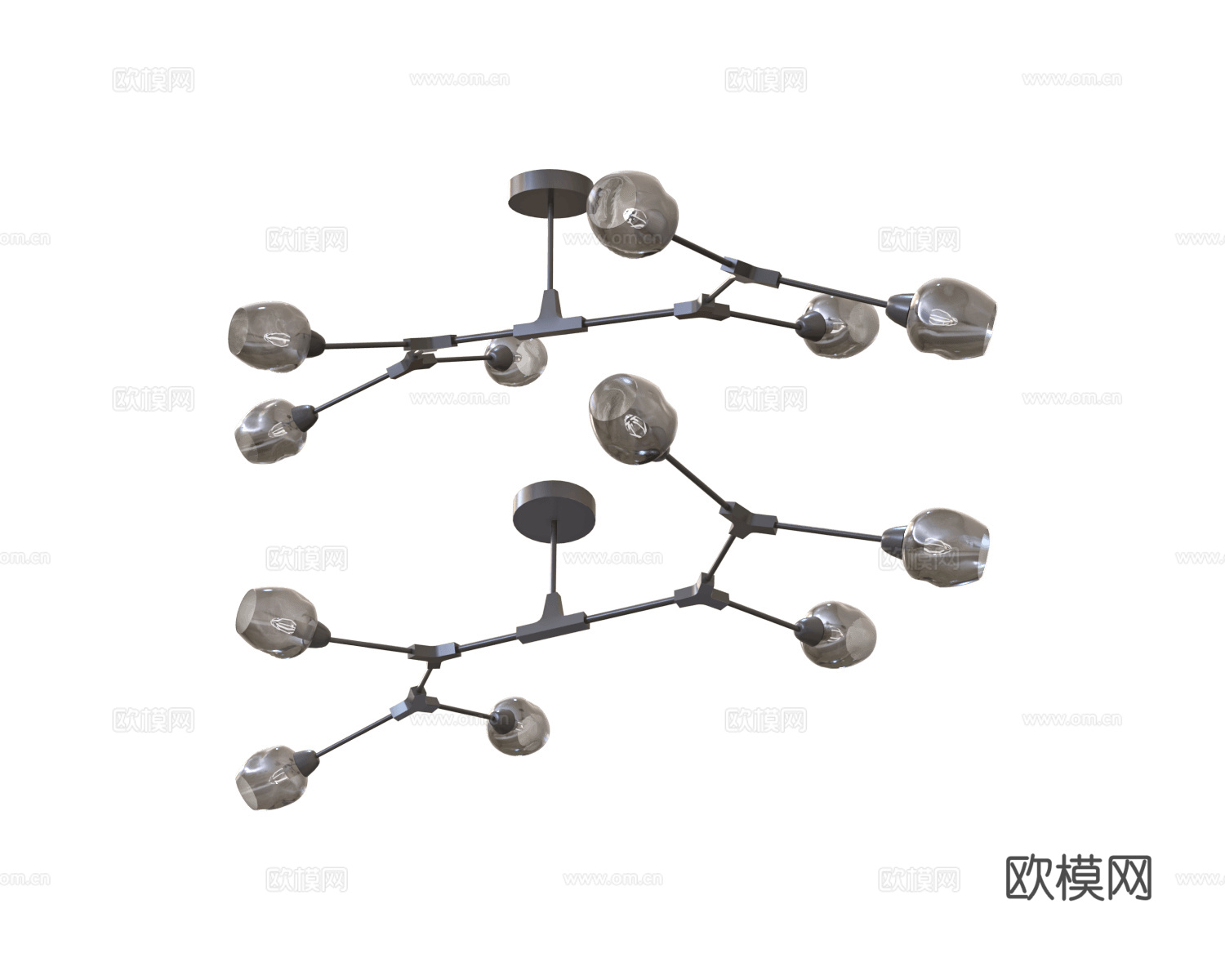 ZZOK 吊灯3d模型下载