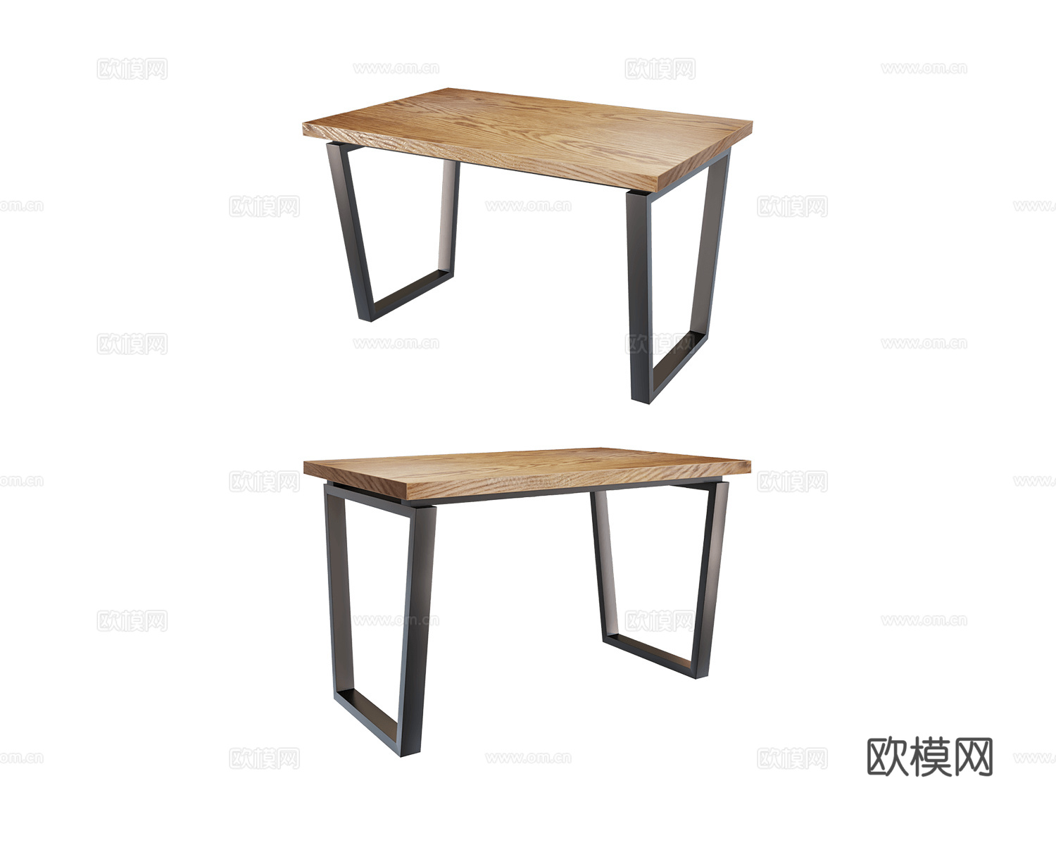 Geometria Loft 美式餐桌3d模型下载（渲染图1）