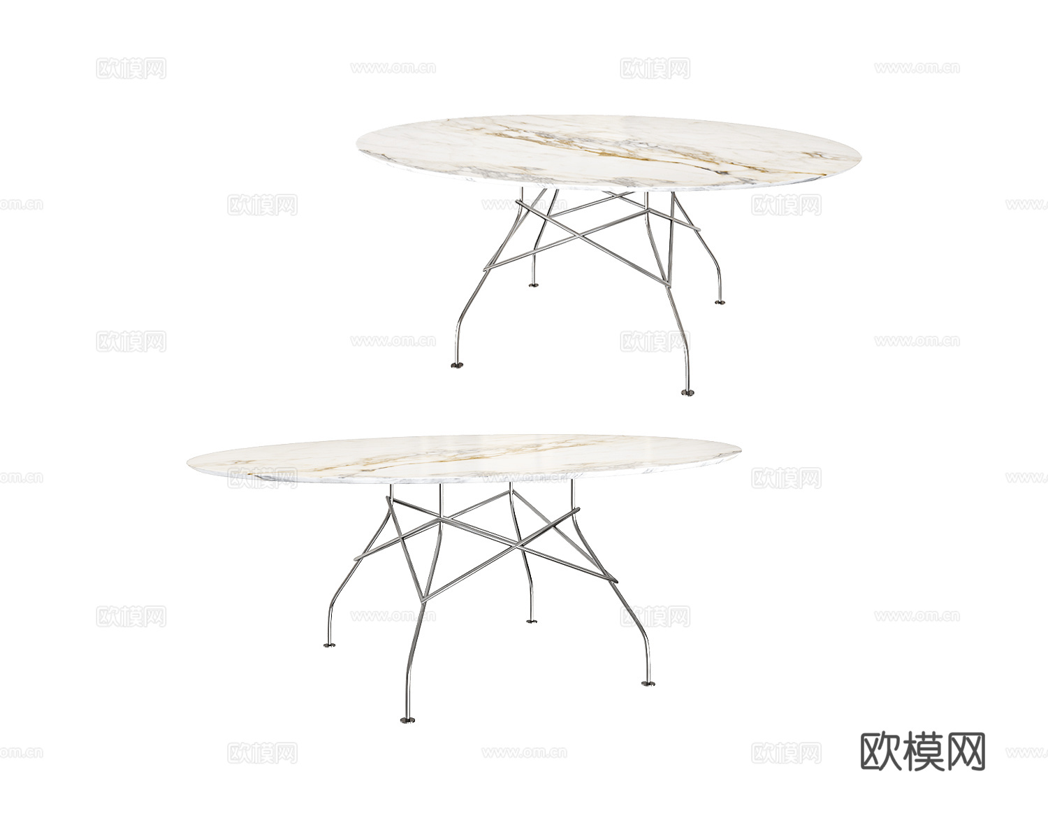 Kartell 餐桌3d模型下载