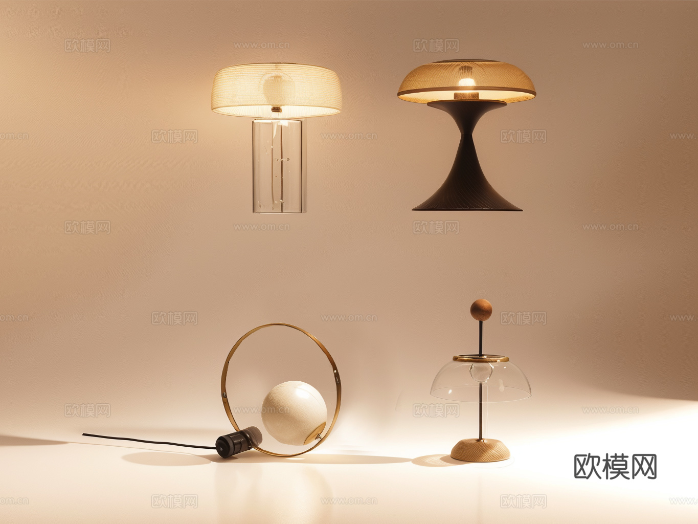 台灯su模型