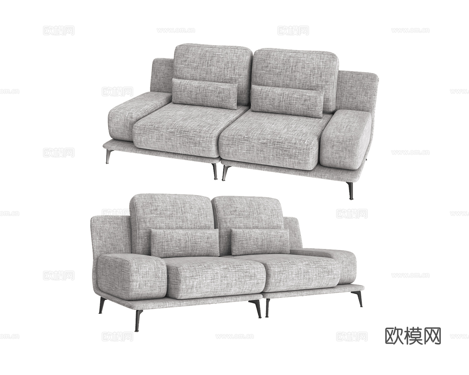 Bizzarto 双人沙发3d模型下载（渲染图1）