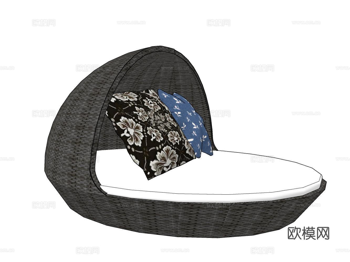 沙发su模型下载（渲染图2）