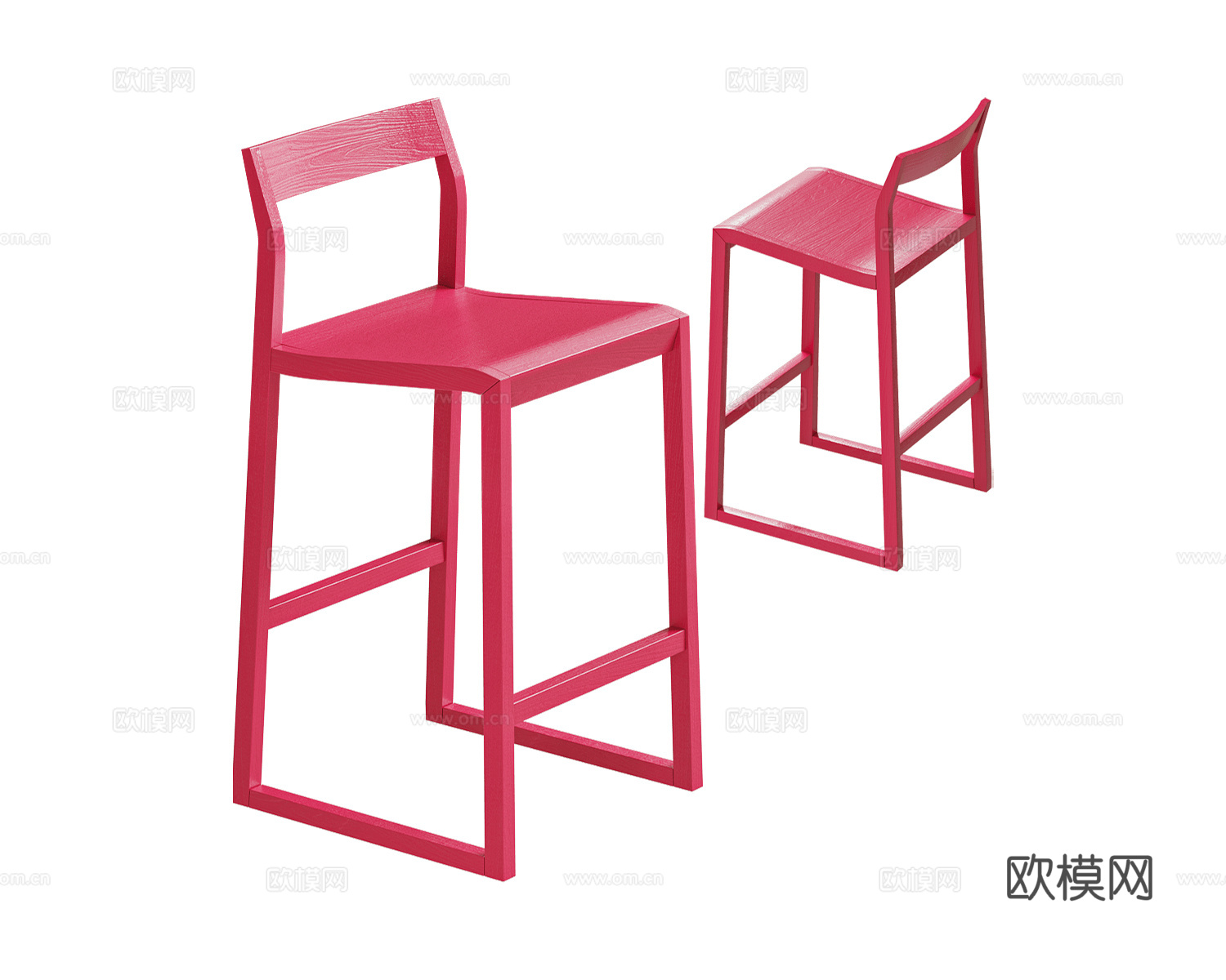 Zilio Aldo & C.吧凳3d模型下载（渲染图1）