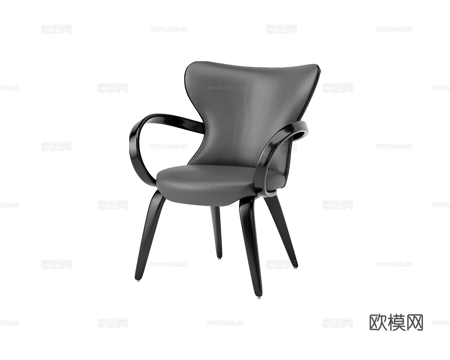 Actual design 意式餐桌椅3d模型下载（渲染图3）