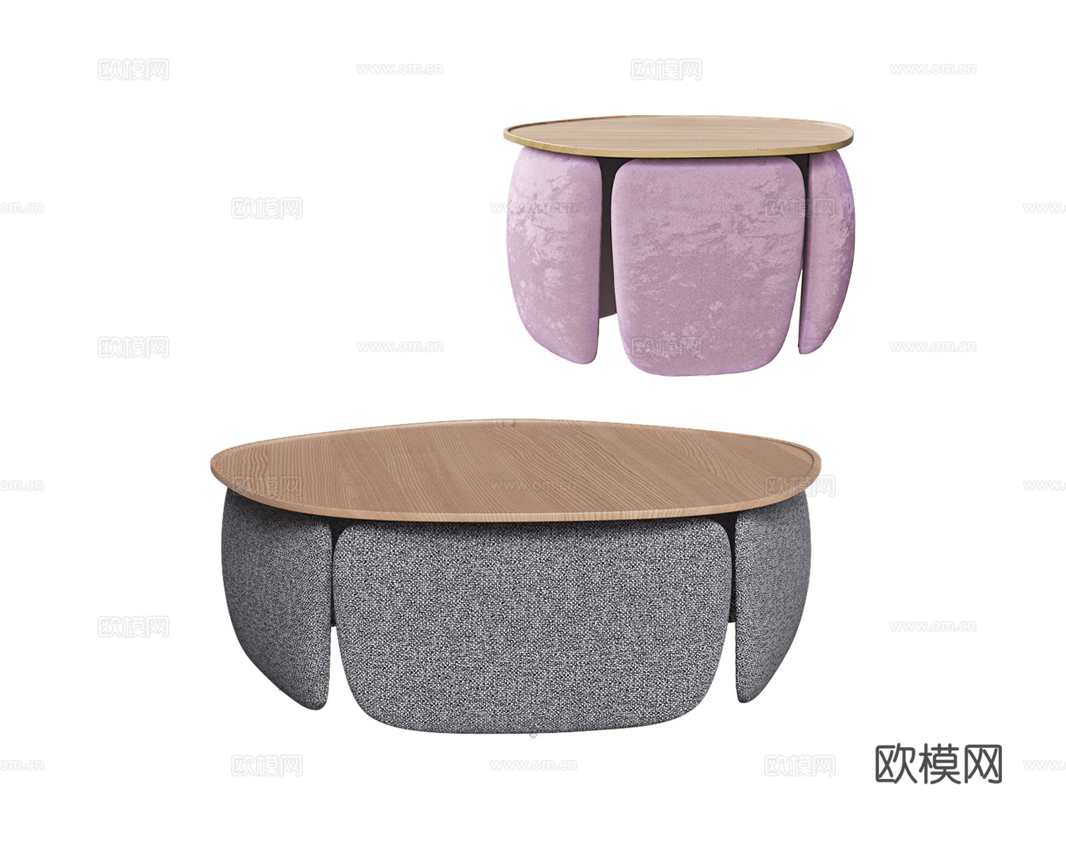 Nobonobo 茶几3d模型下载（渲染图1）