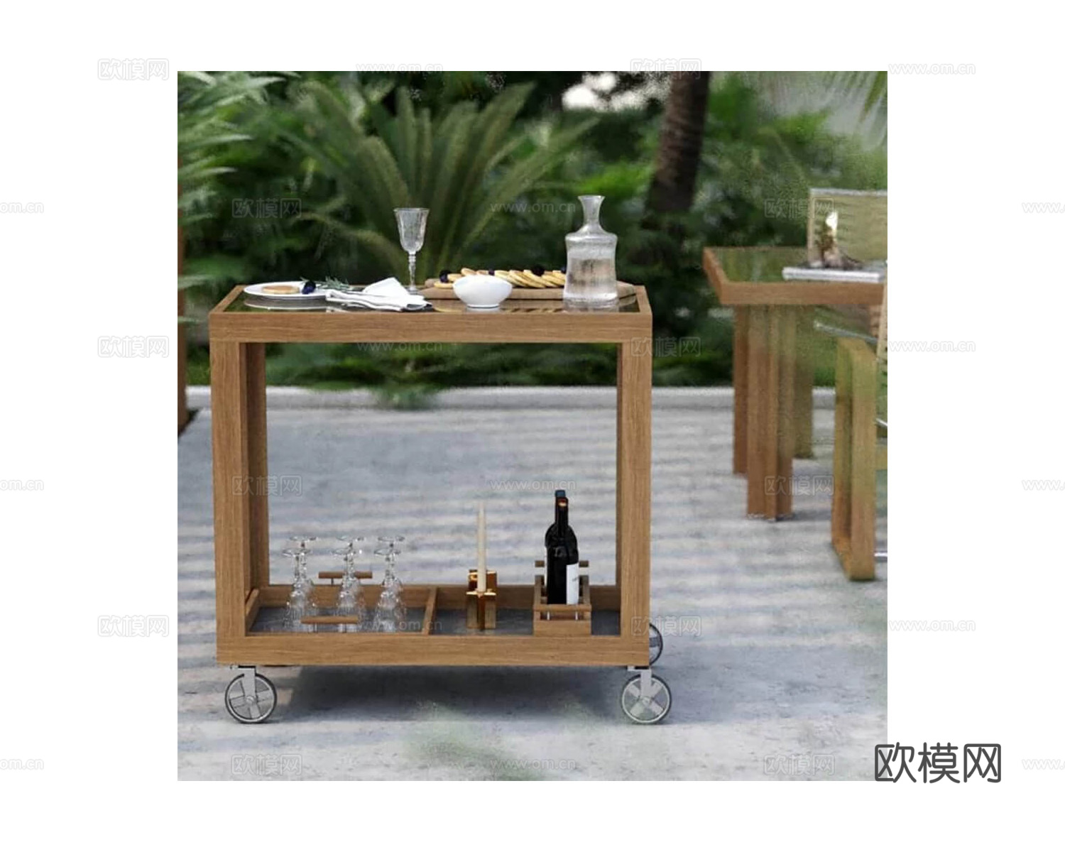 Yachtline Design 餐车3d模型下载（渲染图2）