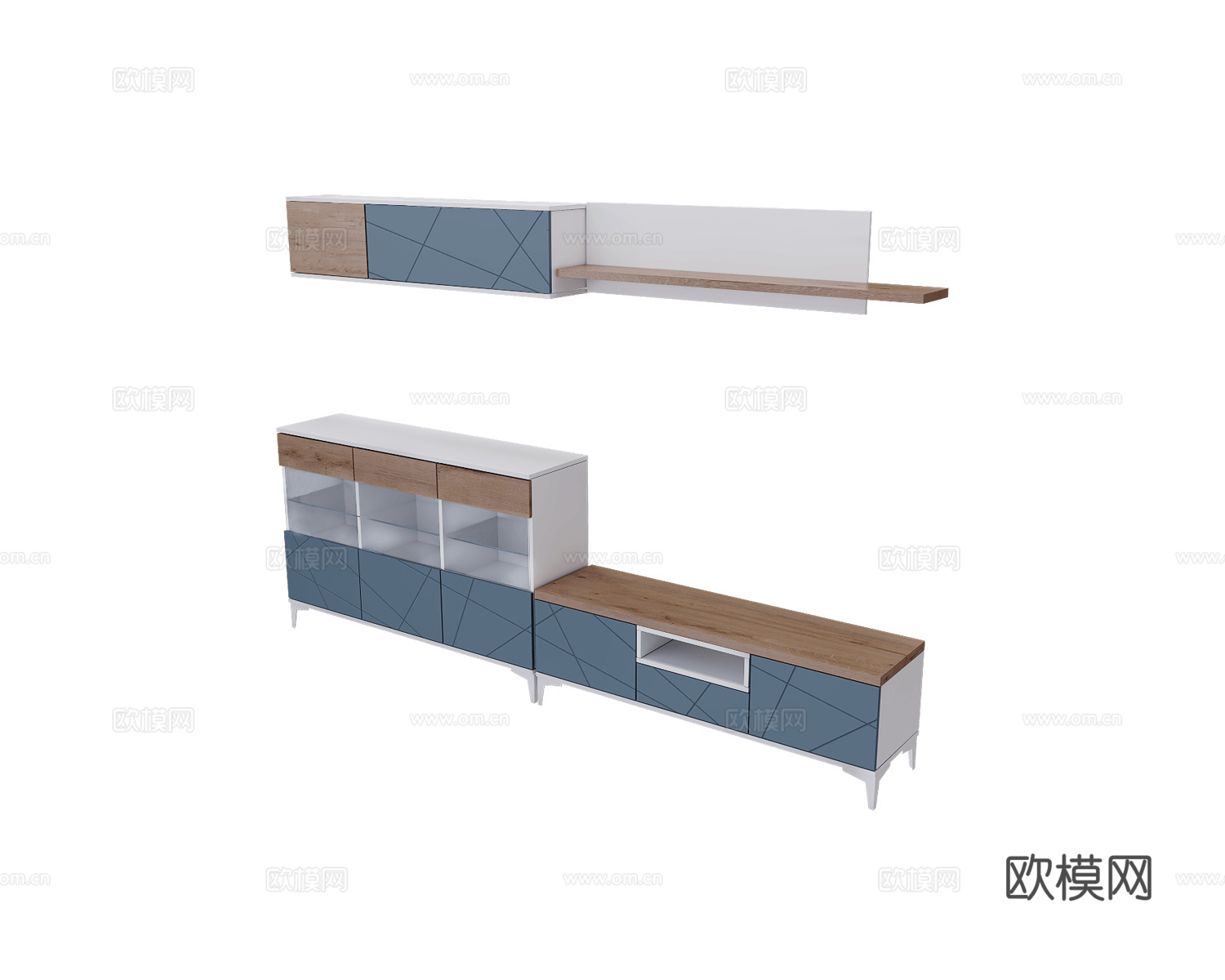 Mirlachev 电视柜3d模型下载（渲染图1）
