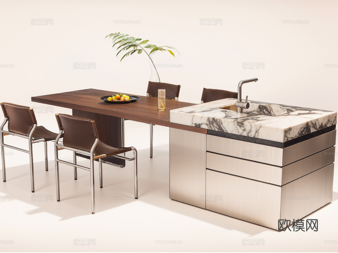 办公桌su模型