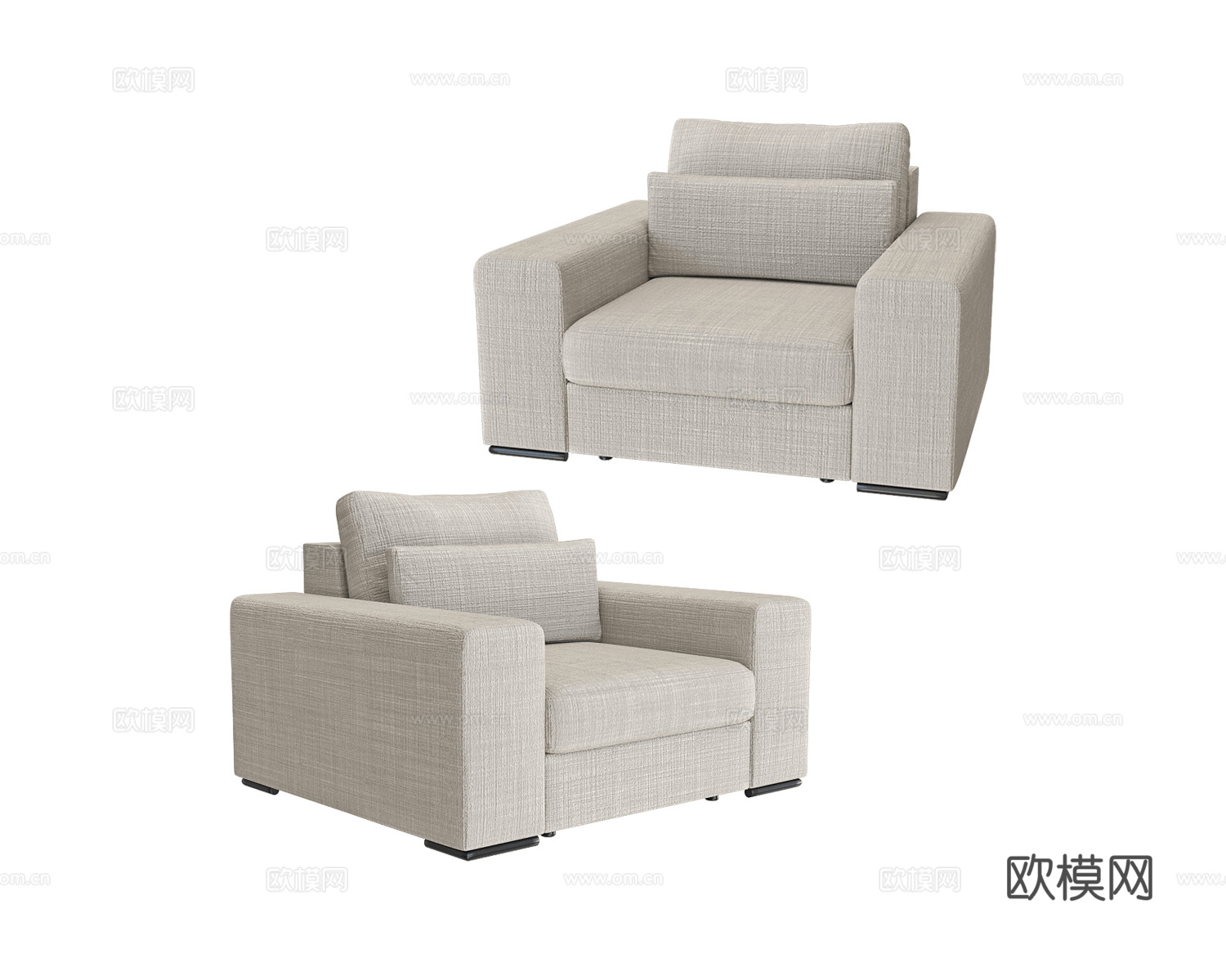 Bizzarto 单人沙发3d模型下载