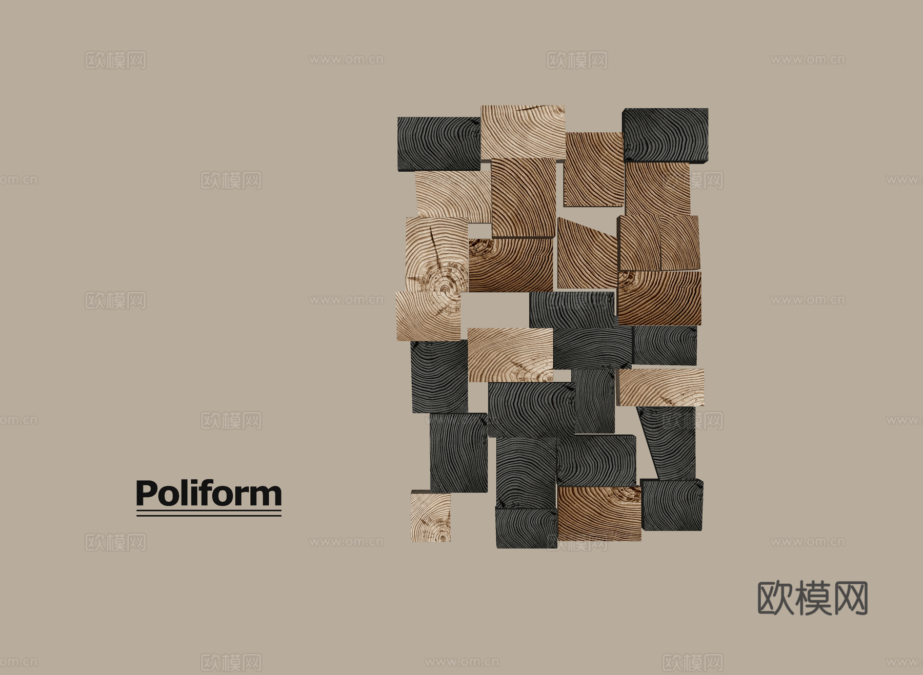 中古风墙饰su模型