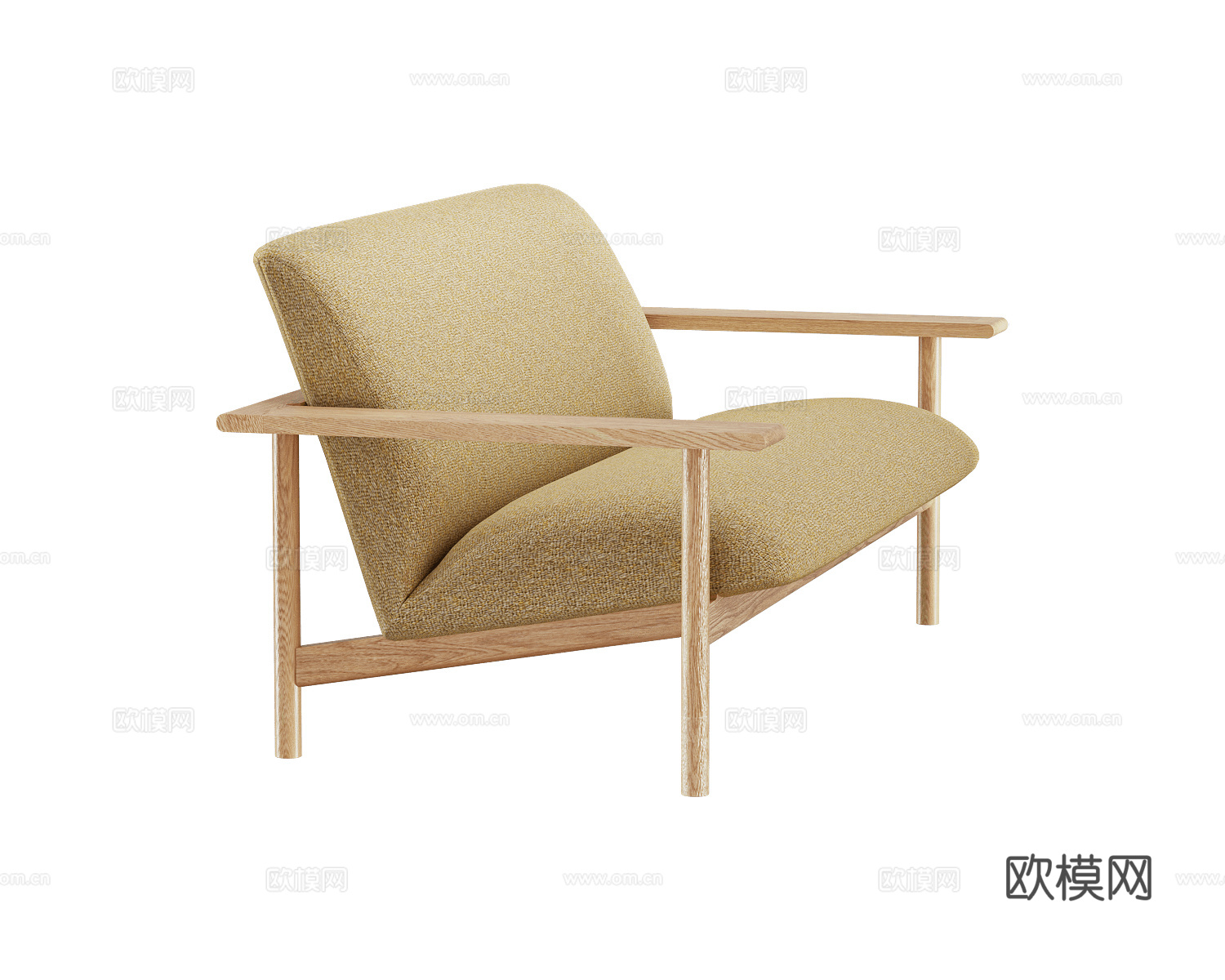 Zilio Aldo & C.双人沙发 单人沙发3d模型下载（渲染图2）