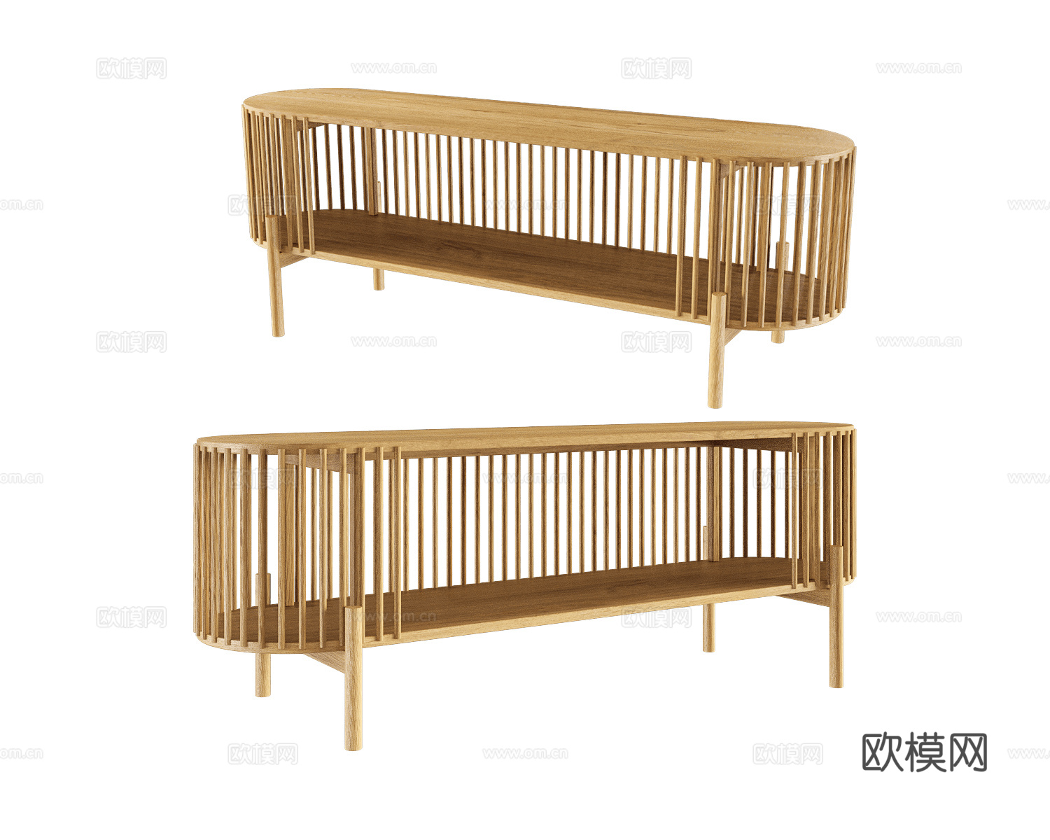 Manual mode 原木风电视柜3d模型下载