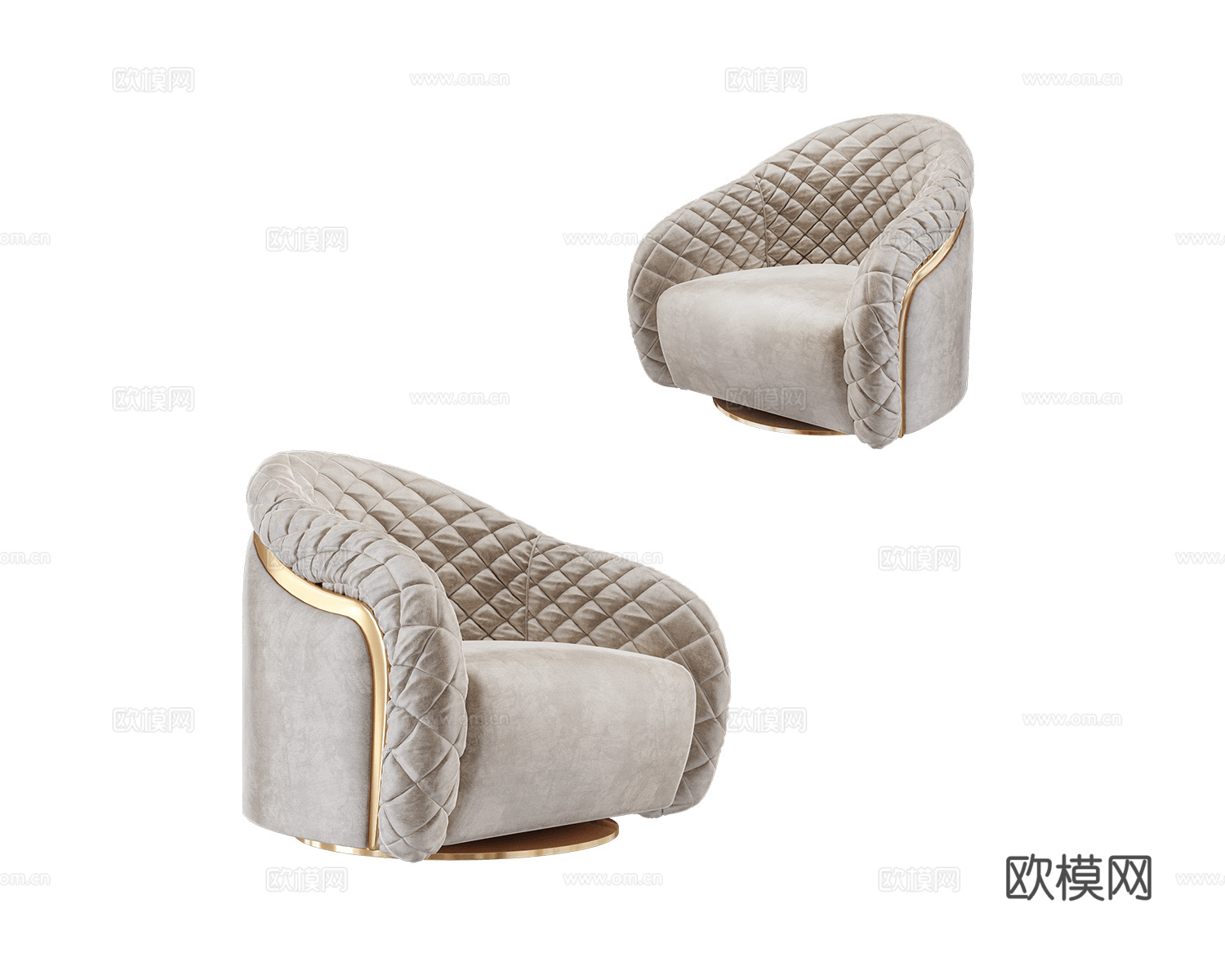 Cantori 意式单人沙发3d模型下载