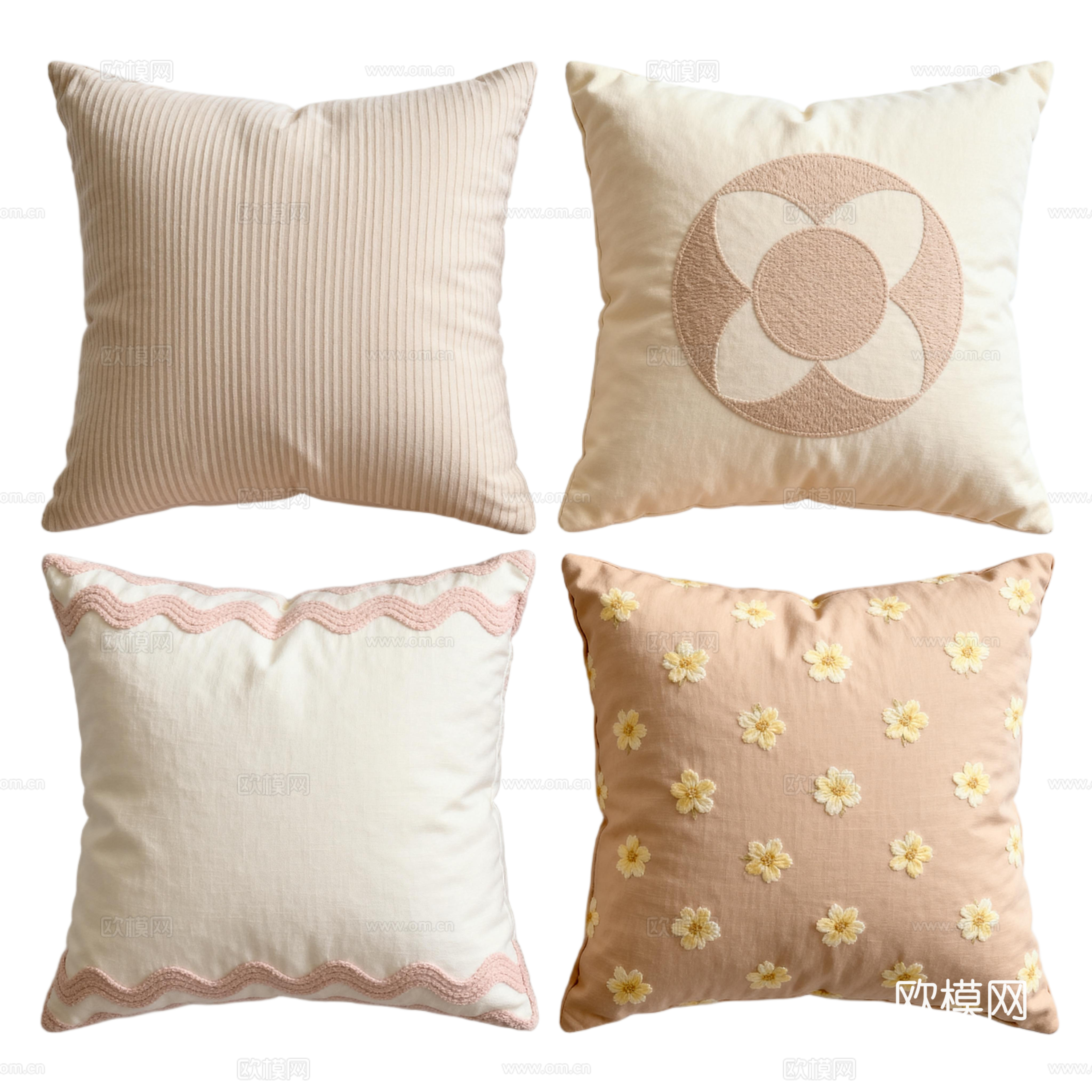 奶油风白色抱枕 编织抱枕 绒毛抱枕下载