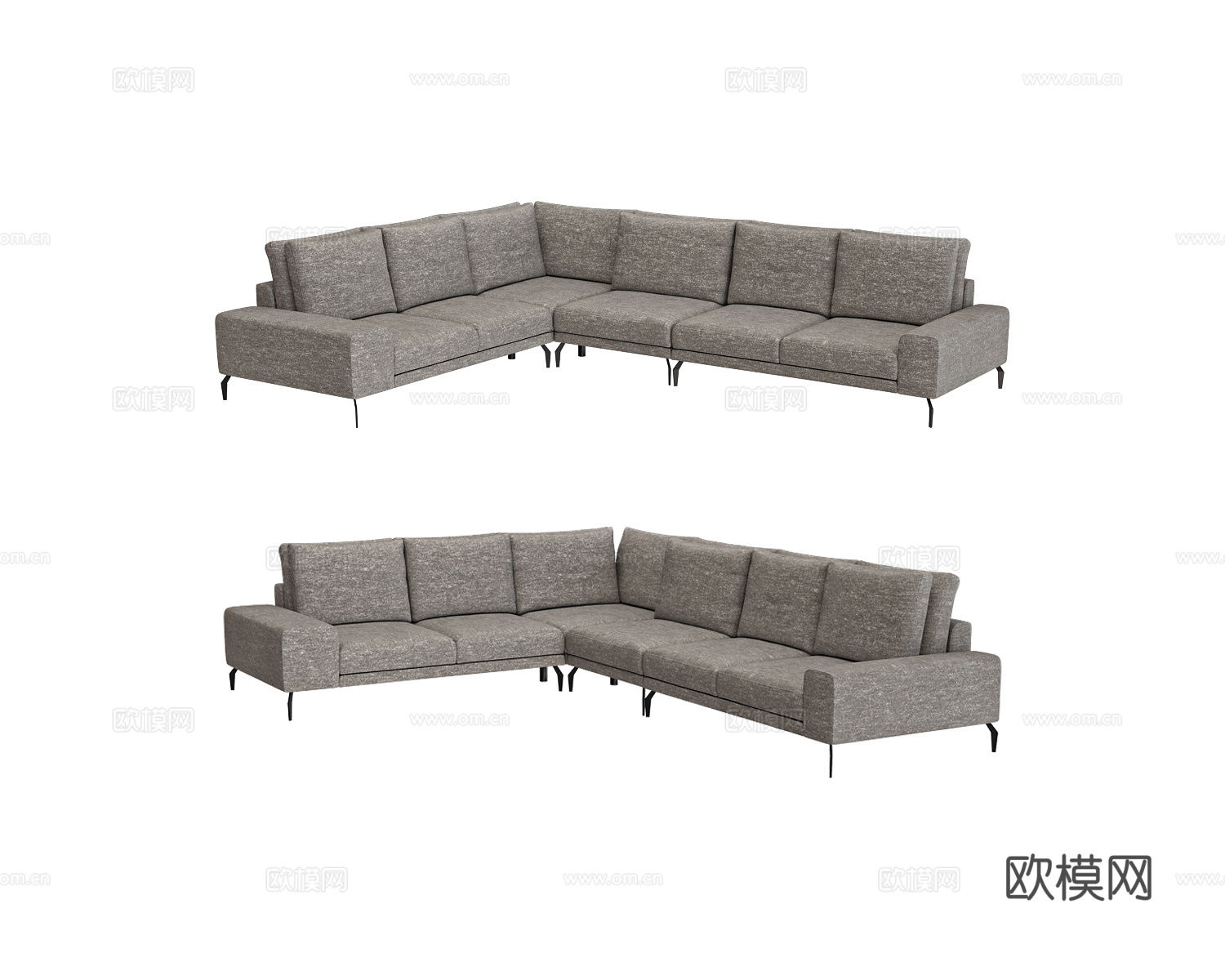 Bizzarto 转角沙发3d模型下载