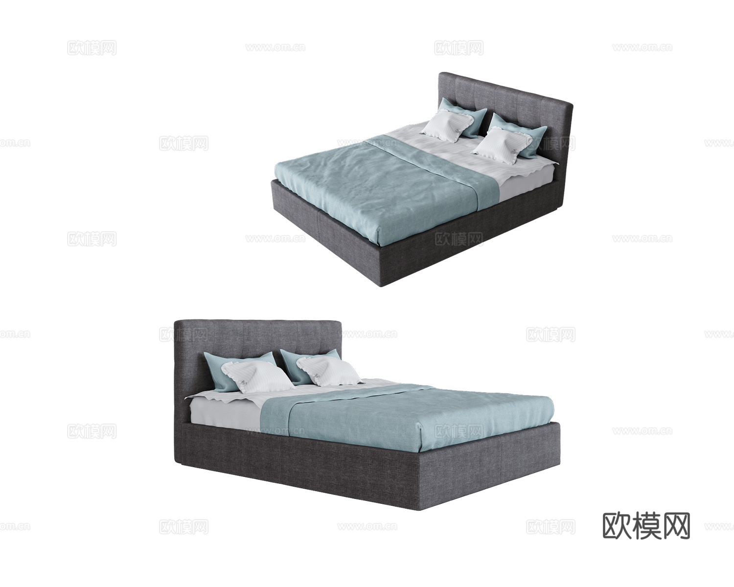 Mirlachev 双人床3d模型下载