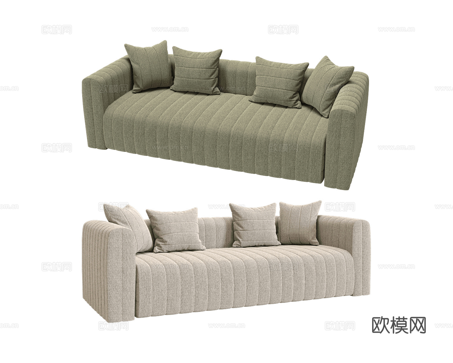 KULT 双人沙发3d模型下载