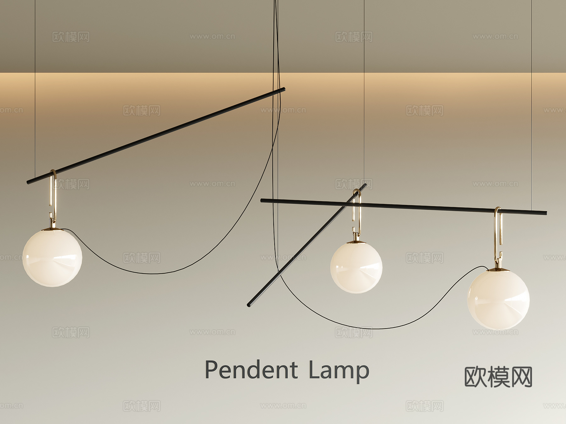 现代吊灯3d模型