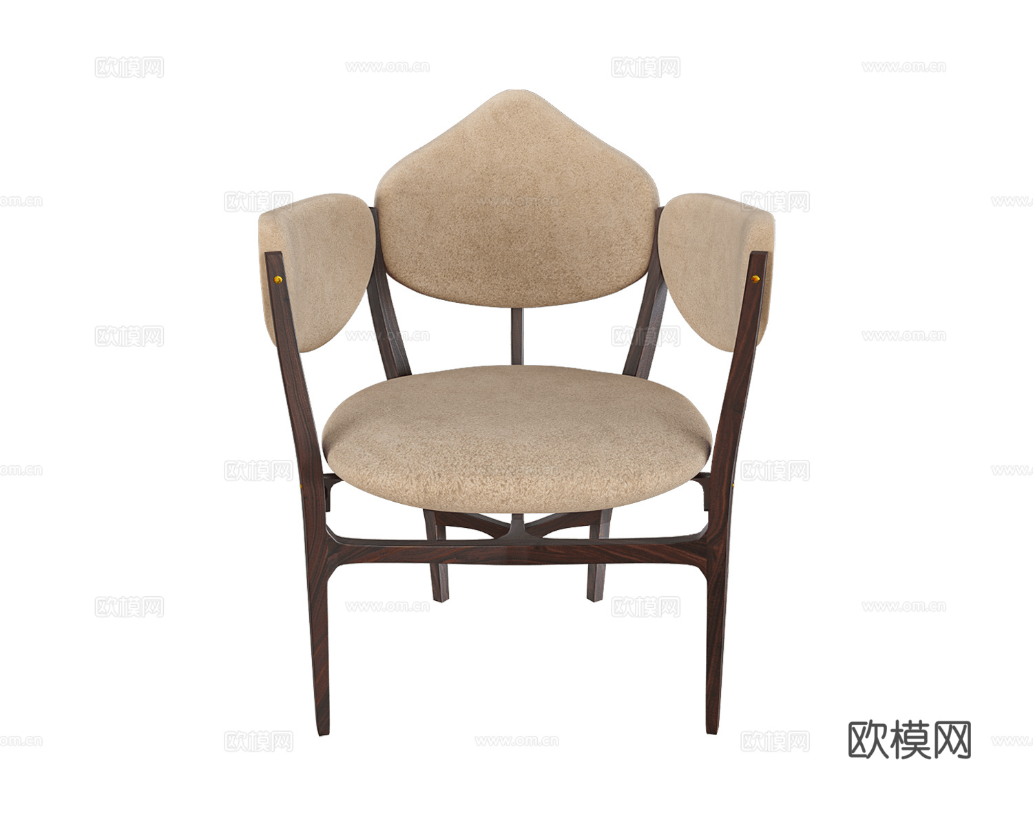 Ceccotti Collezioni 意式休闲椅3d模型下载（渲染图1）